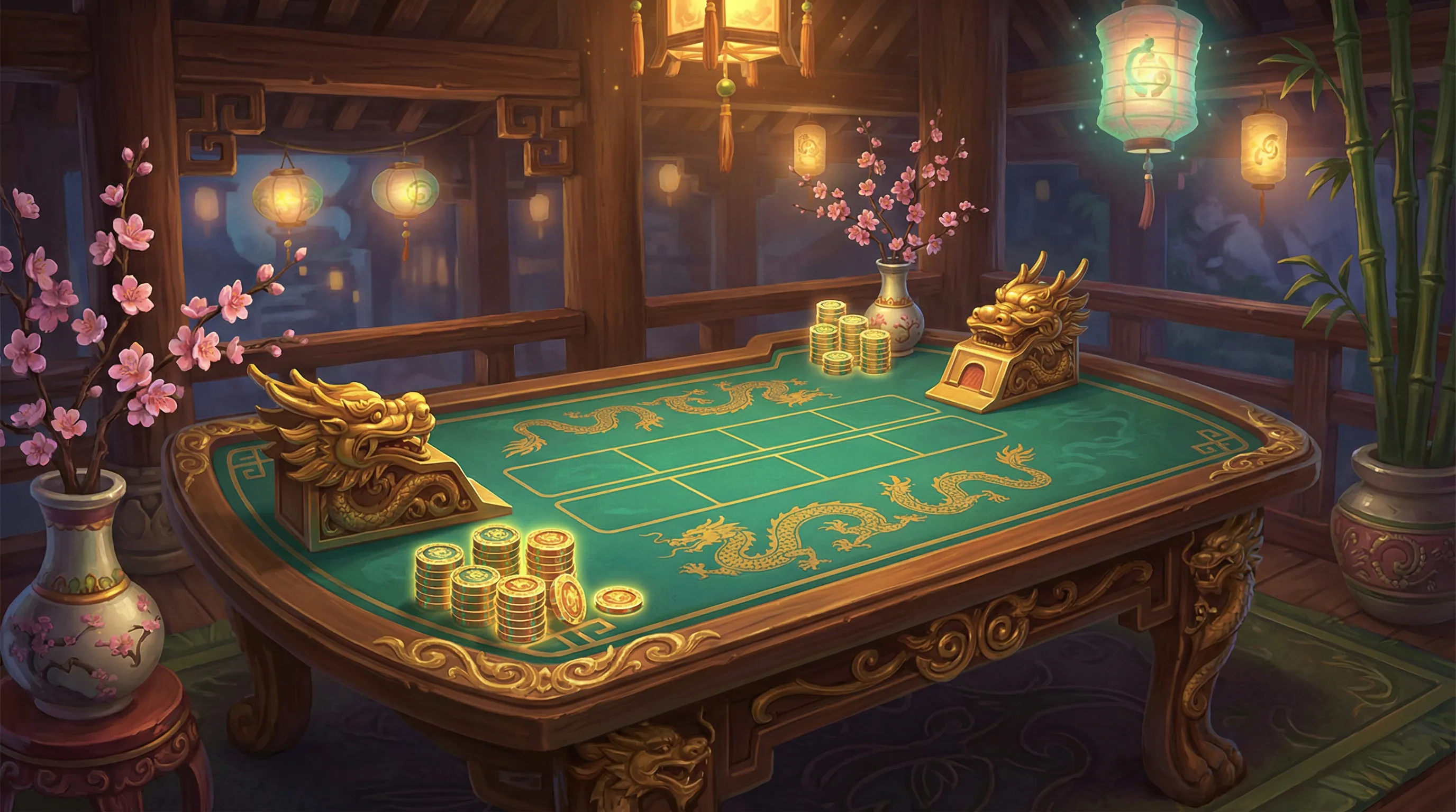 Mesa de bacará elegante no cassino online gbgbet