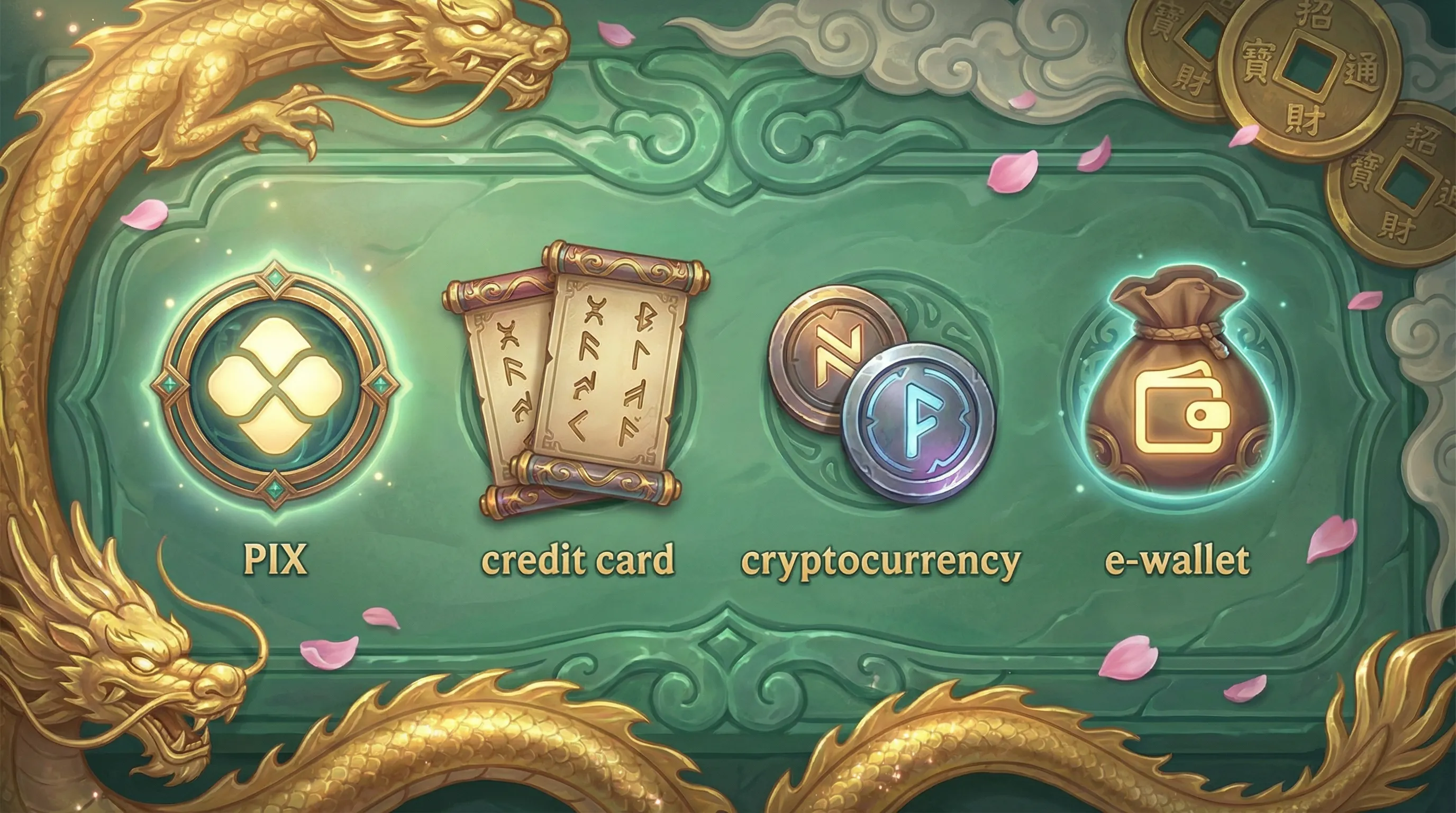 Métodos de pagamento aceitos no gbgbet incluindo PIX